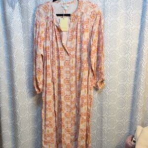 Elegant Long Sleeve Geometric Dress